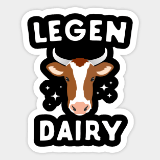 LegendDAIRY Cow Sticker